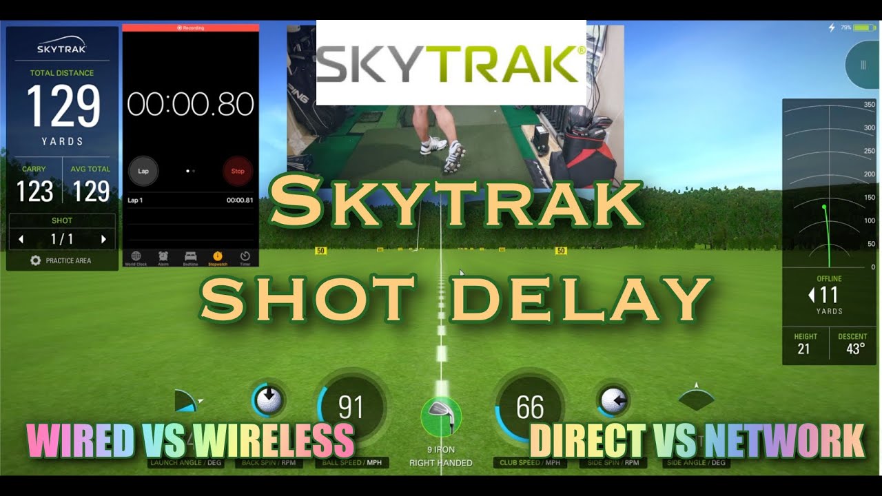 Skytrak Shot Delay - USB or Wireless on PC / Direct or Network