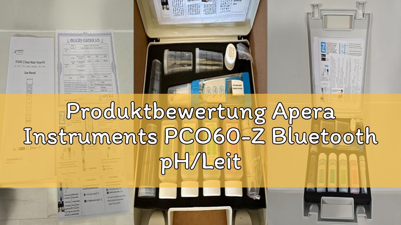 Produktbewertung Apera Instruments PCO60-Z Bluetooth pH/Leitfähigkeit/ORP/Redox/TDS/Salzgehalt/Wider