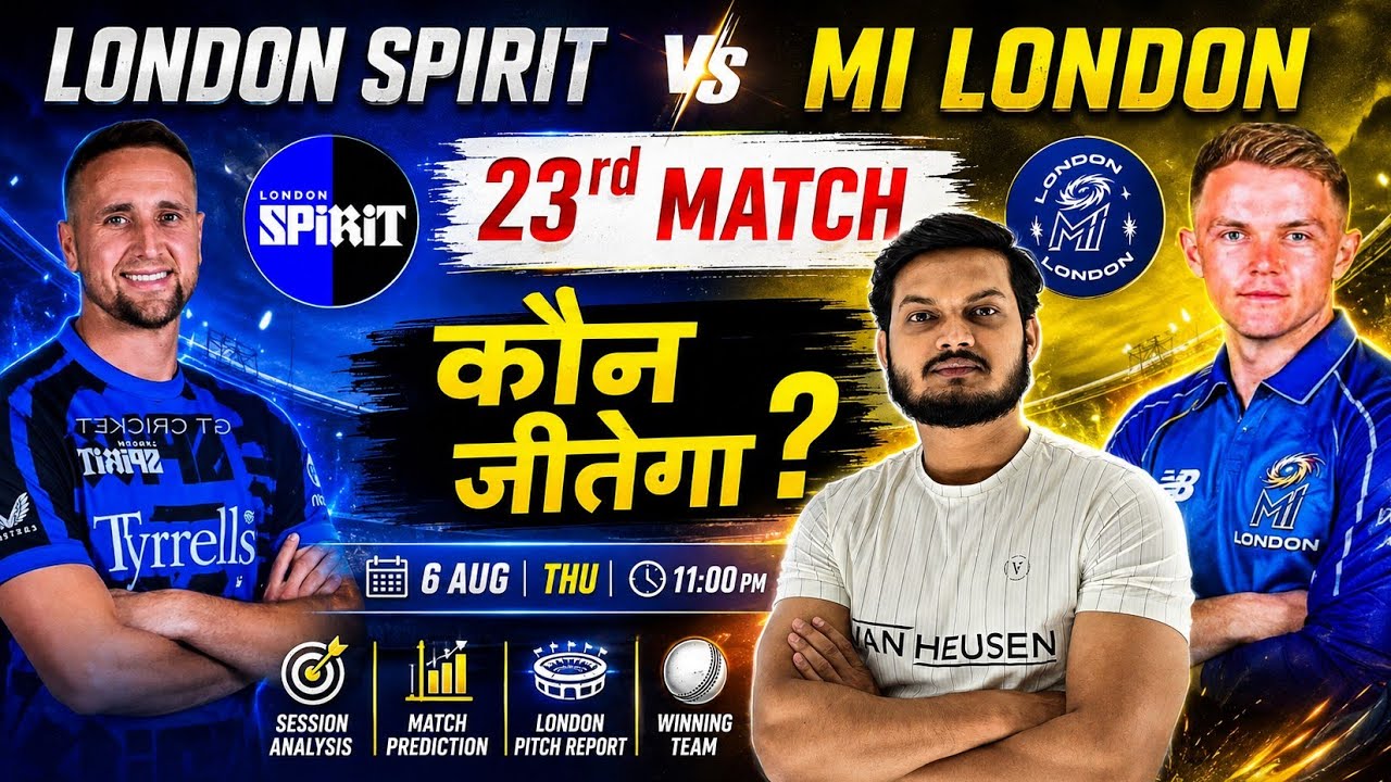 London Spirit vs Mi London the hundred 23rd match prediction, ldn vs mil today match prediction