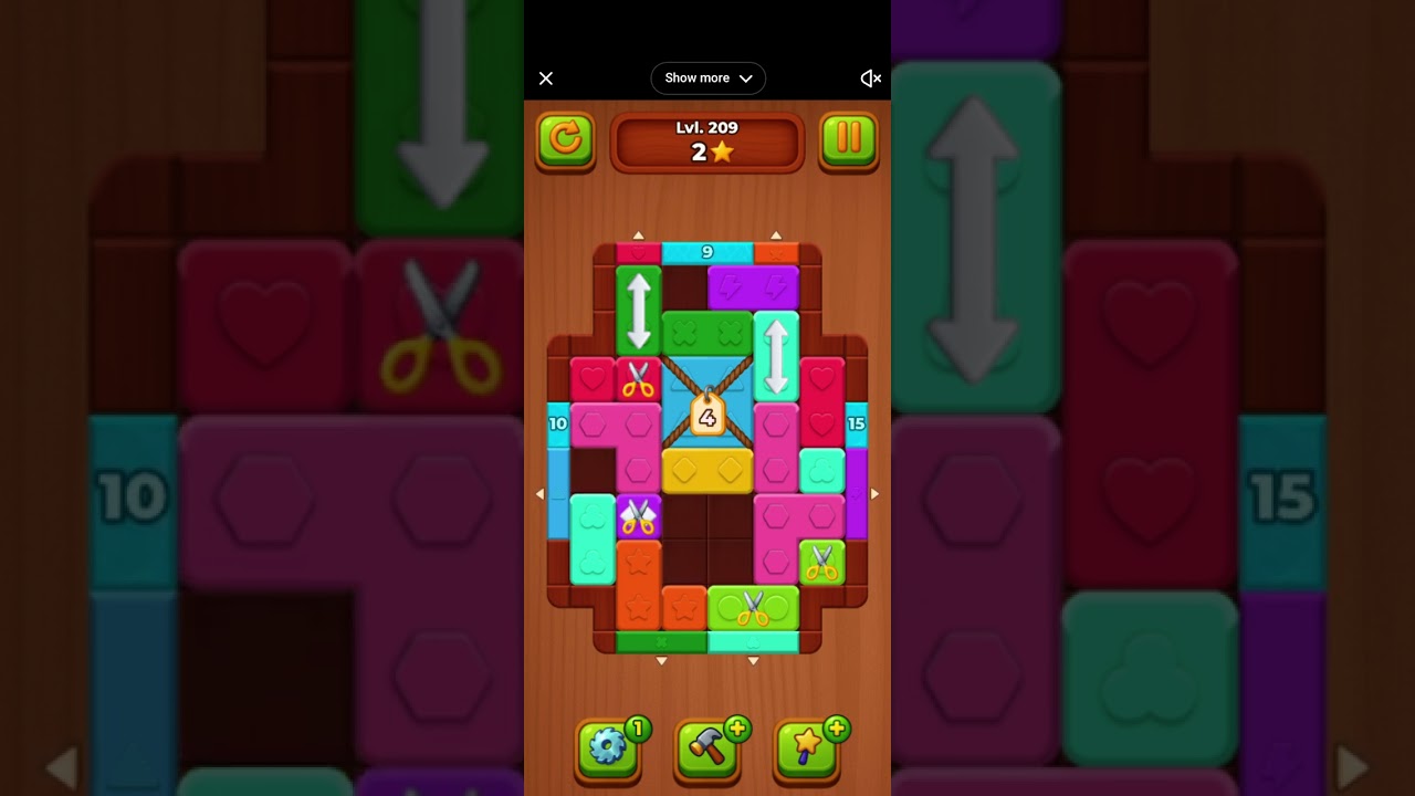 Wood Blocks Jam - Level 209 - YouTube Playables 