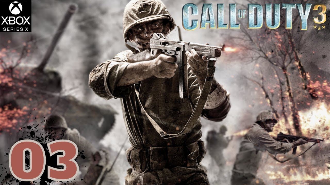 Call of Duty 3 Veteran Campaign Part 3 - Night Drop