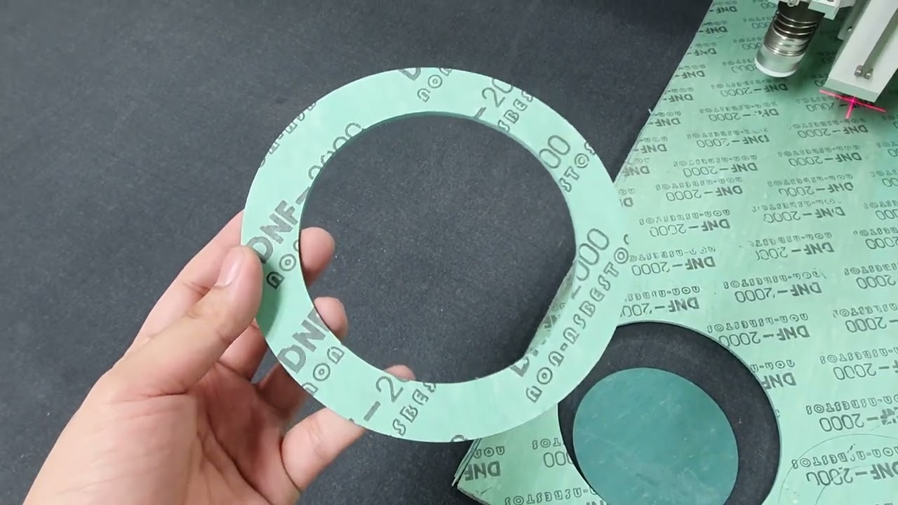 평판 커팅기 멀티컷 - 비석면 가스켓 DNF-2000, 고무 가스켓 커팅 How to cut Non asbestos gasket