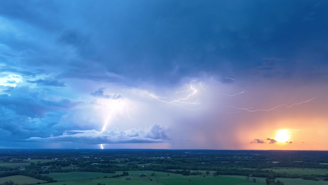 ULTIMATE DRONE THUNDERSTORMS W/ DJI MAVIC 3 IN 4K | FALL OF 2022