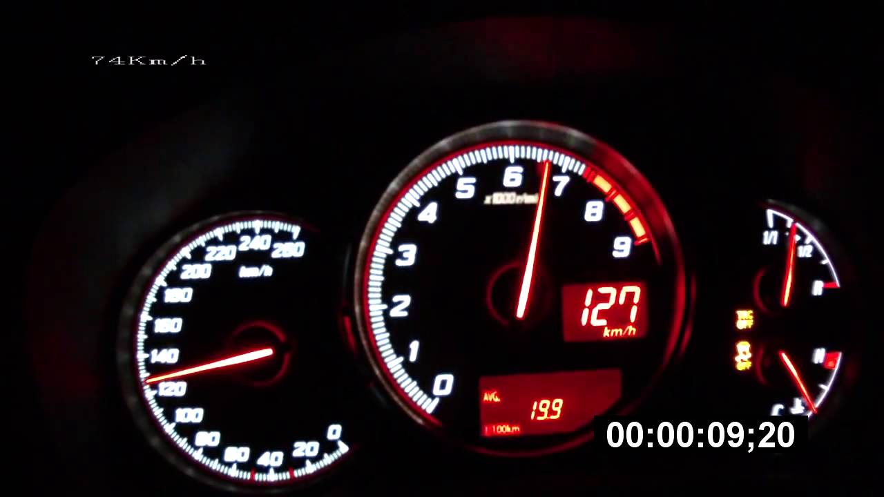 Toyota GT86 (Subaru BRZ) 0-100 0-200 разгон (acceleration)