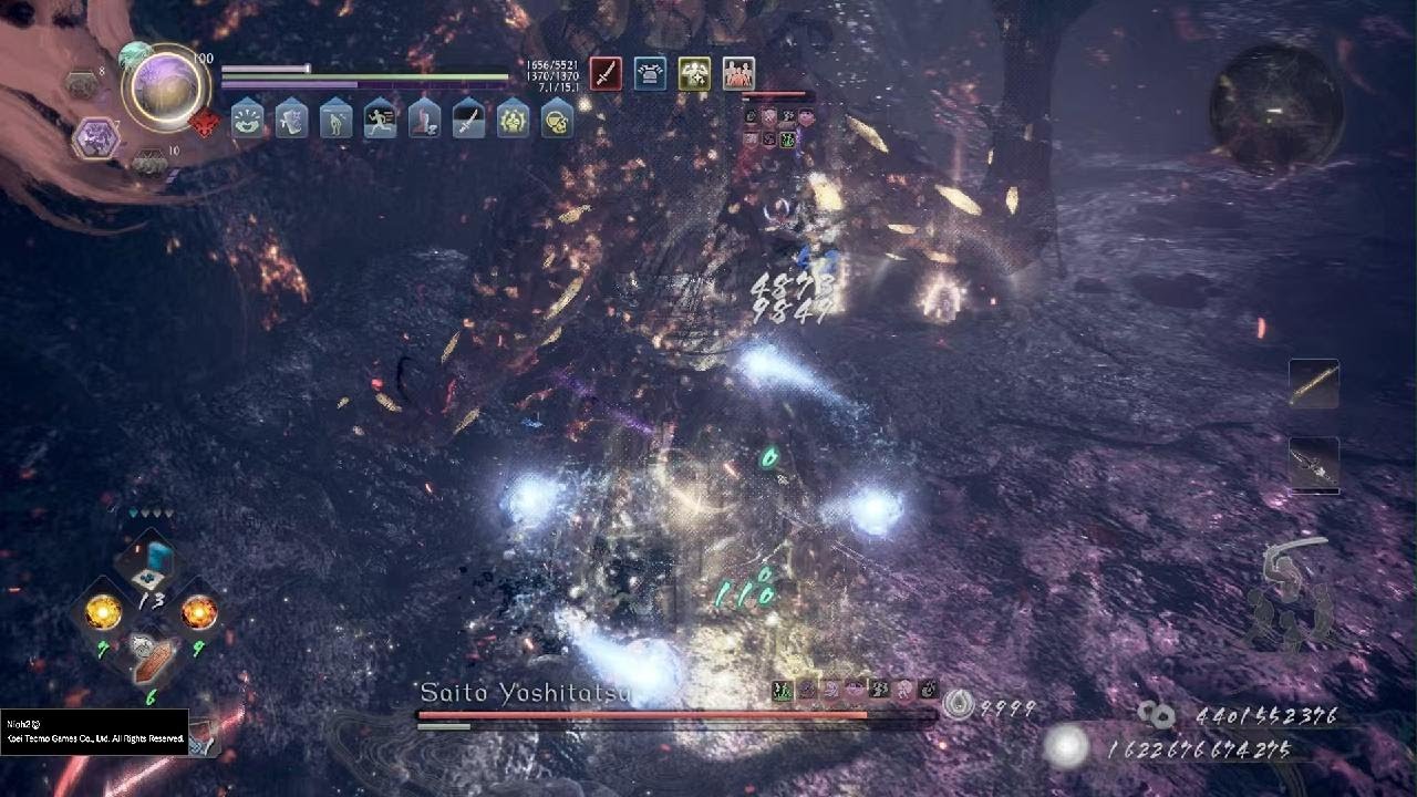 Nioh 2_lanza&vara bajo inframundo