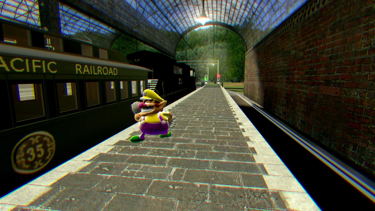 Wario Dies from train running over a propane tank [ASMR]