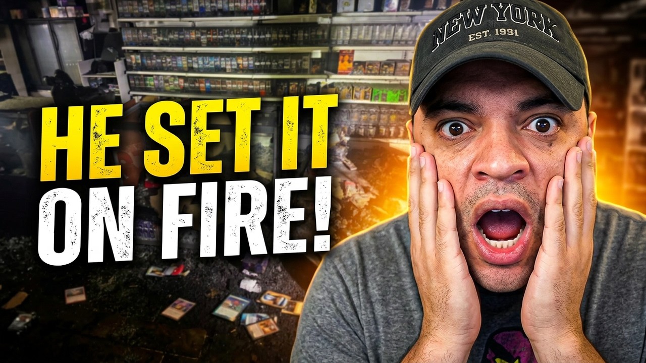 Podpalił sklep z kartami, żeby ukryć kradzież