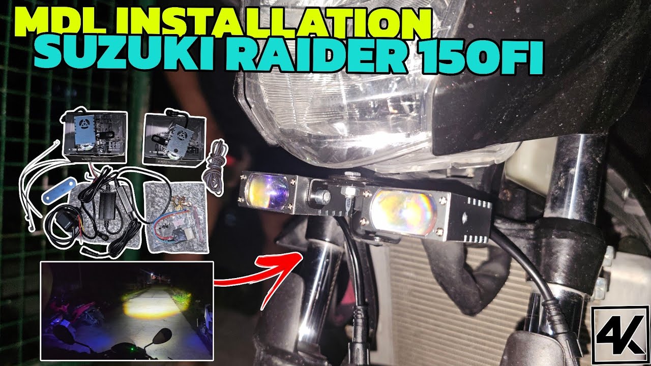 Paano Mag Install ng Mini Driving Light sa Suzuki Raider 150