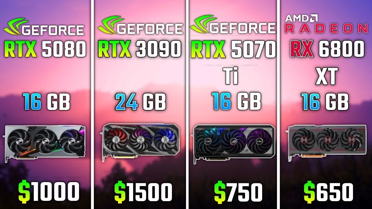 RTX 5080 vs RTX 3090 vs RTX 5070 Ti vs RX 6800 XT | Test in 6 Games