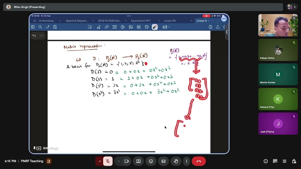 Week 4: Matrix representations and isomorphisms