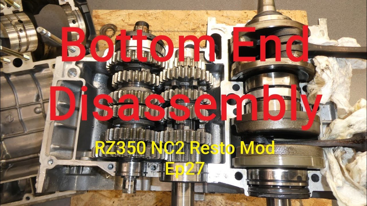 RZ350 NC2 Resto Mod Ep27 – Разборка нижней части двигателя