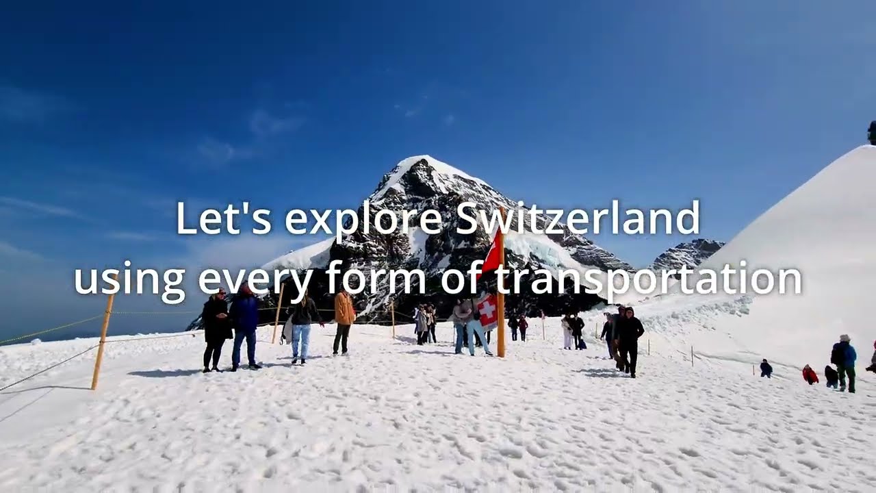 Switzerland tour by train, gondola, cable car, and funicular [4K]