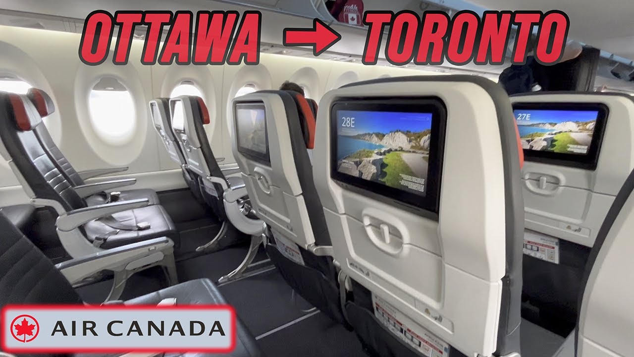 TRIP REPORT | Air Canada | Ottawa (YOW) - Toronto (YYZ) | Airbus A220-300