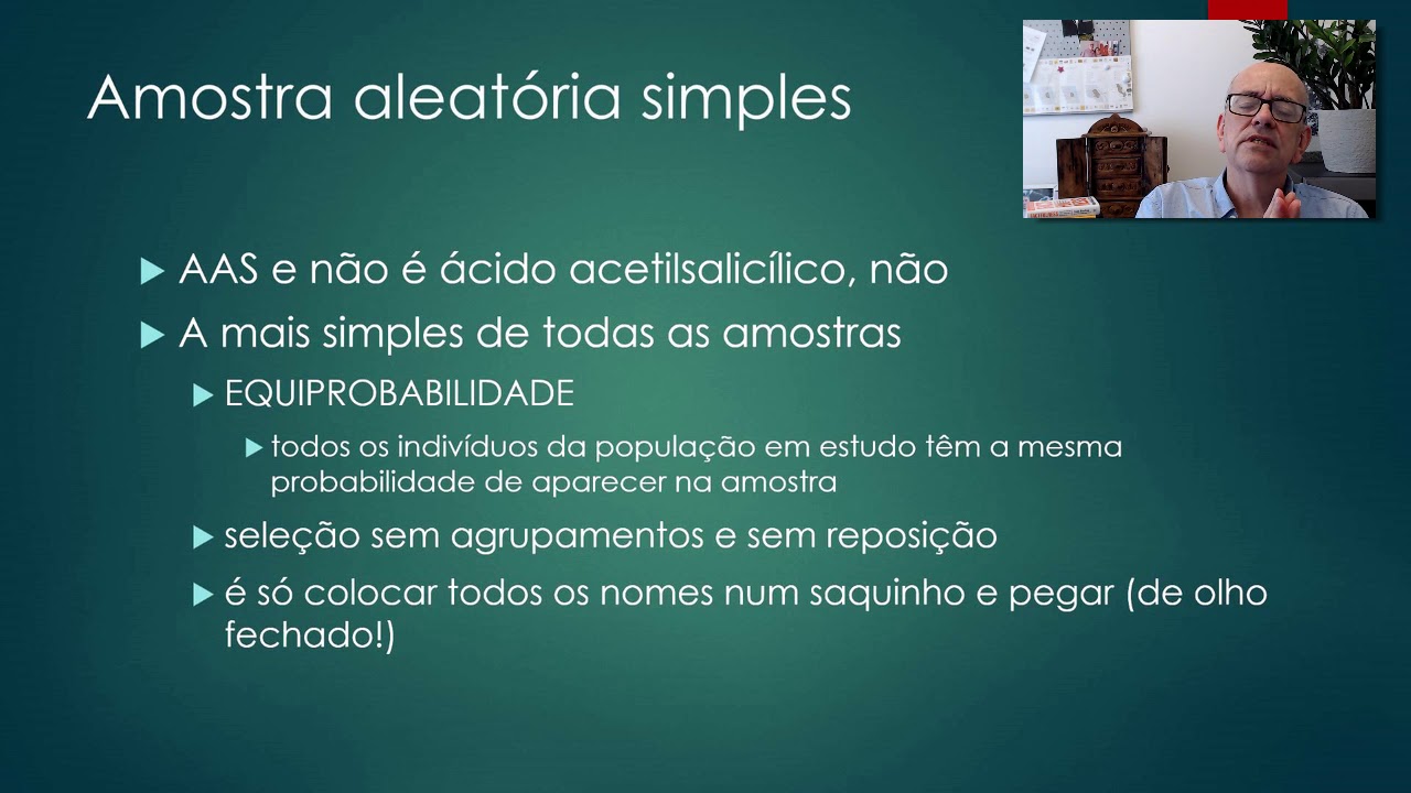 Aluisio Barros: Estatística básica aula 2 - porque amostra?