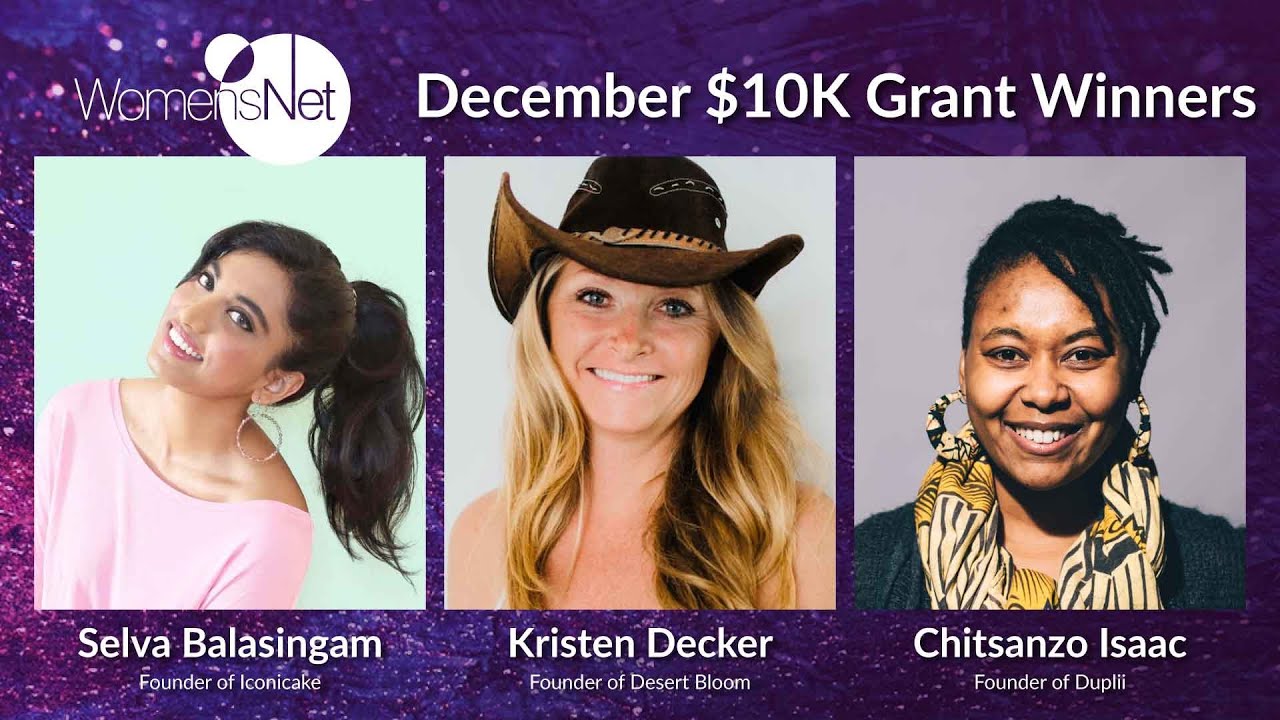 Amber Grant, Fashion and Interior Design, and Startup $10K Grant Winners for December 2025