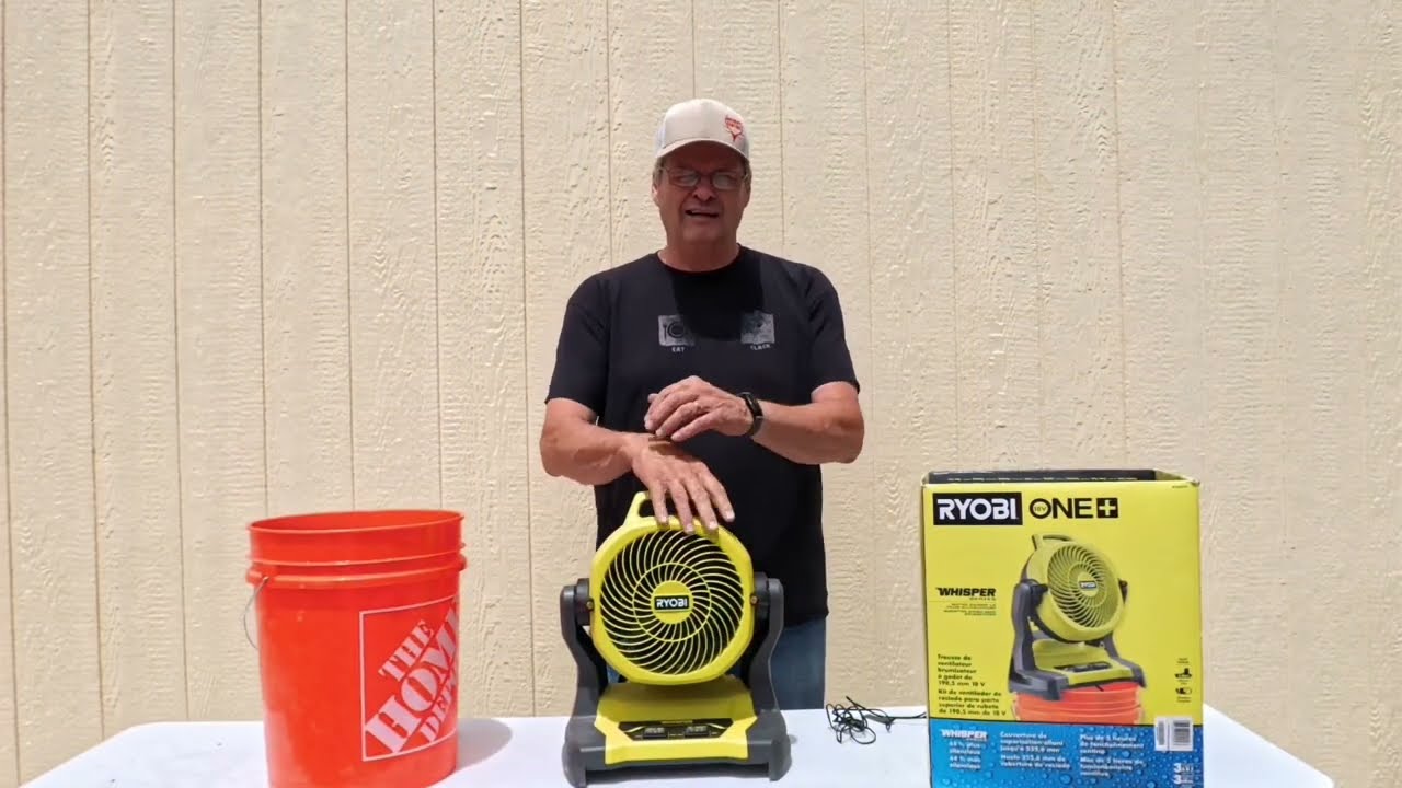 How well does Ryobi 7 1/2 inch bucket fan work?