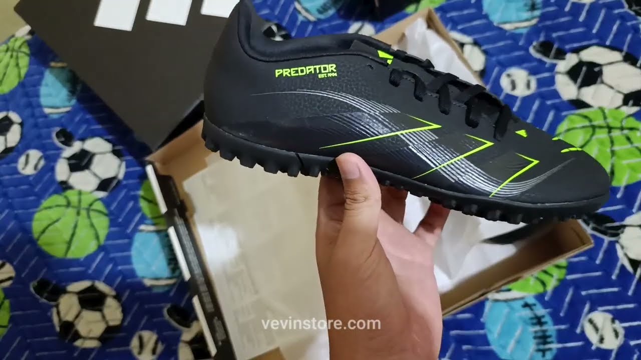 ⚽ Así Vienen las Adidas Predator CLUB Tf (Negro y Verde) - Vevin store 
