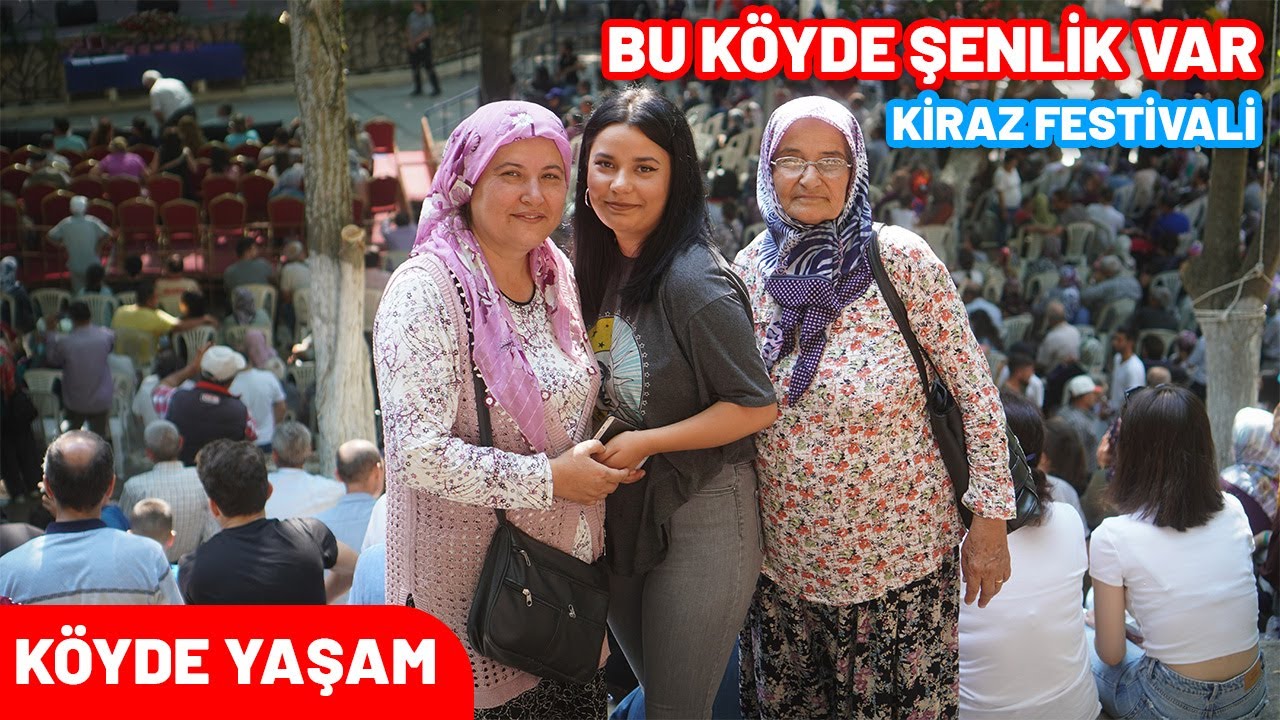 İZMİR ÖDEMİŞ BADEMLİ KÖYÜNÜN KİRAZ FESTİVALİNE GİTTİK 😊 Çok Güzel Geçti 😊 Köy Hayatı | Köyde Hayat