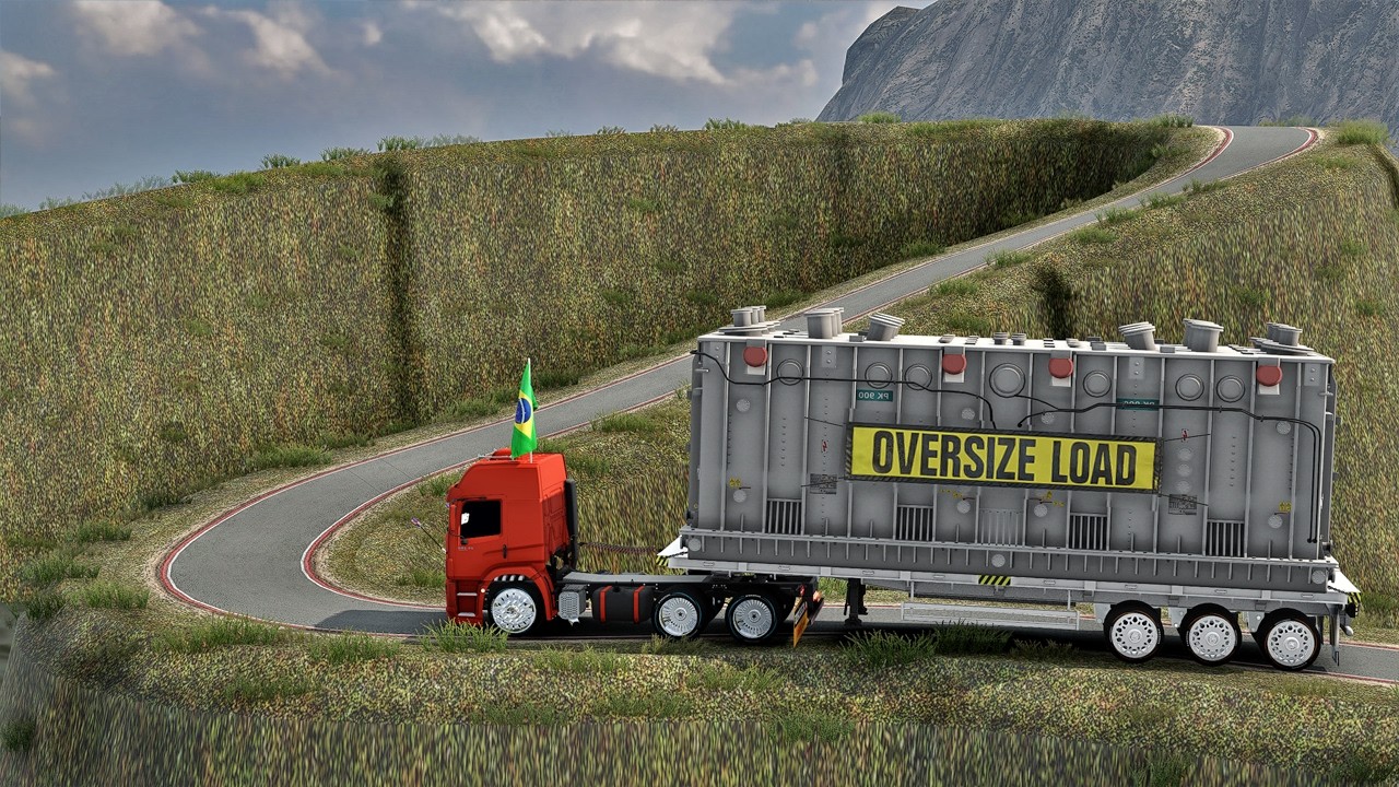 Overloaded Trailer - the most dangerous road | Euro Truck Simulator 2