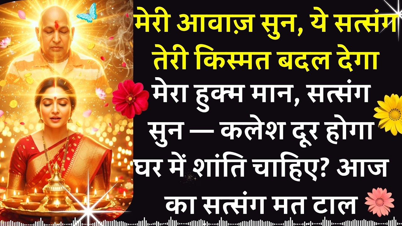 #944 मेरी आवाज़ सुन, 🌹 ये सत्संग तेरी किस्मत बदल देगा, कलेश दूर होगा घर में शांति 🌹 #gurujisatsang