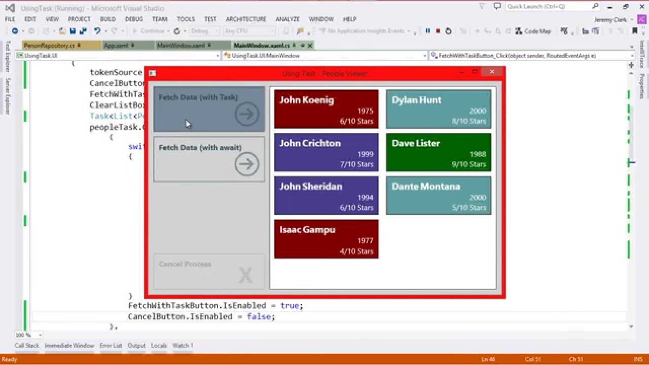 JeremyBytes - Task and Await in C# - Part 4: Basic Cancellation