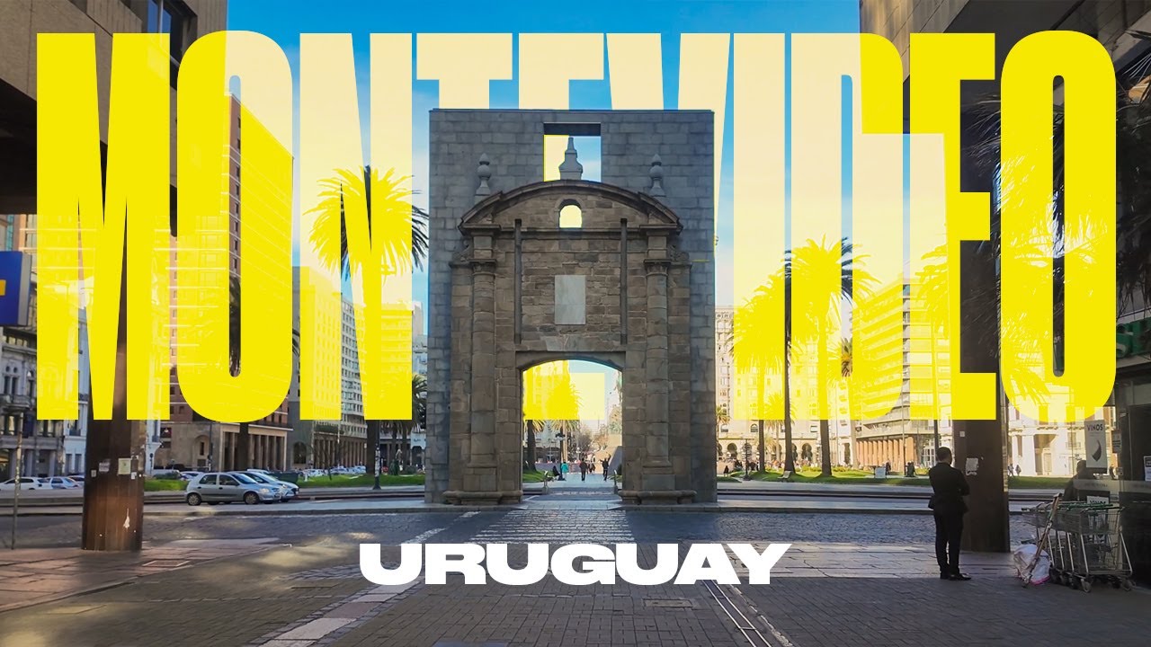 MONTEVIDEO Uruguay - Walking Tour 4K 60fps | From Ciudad Vieja to Intendencia