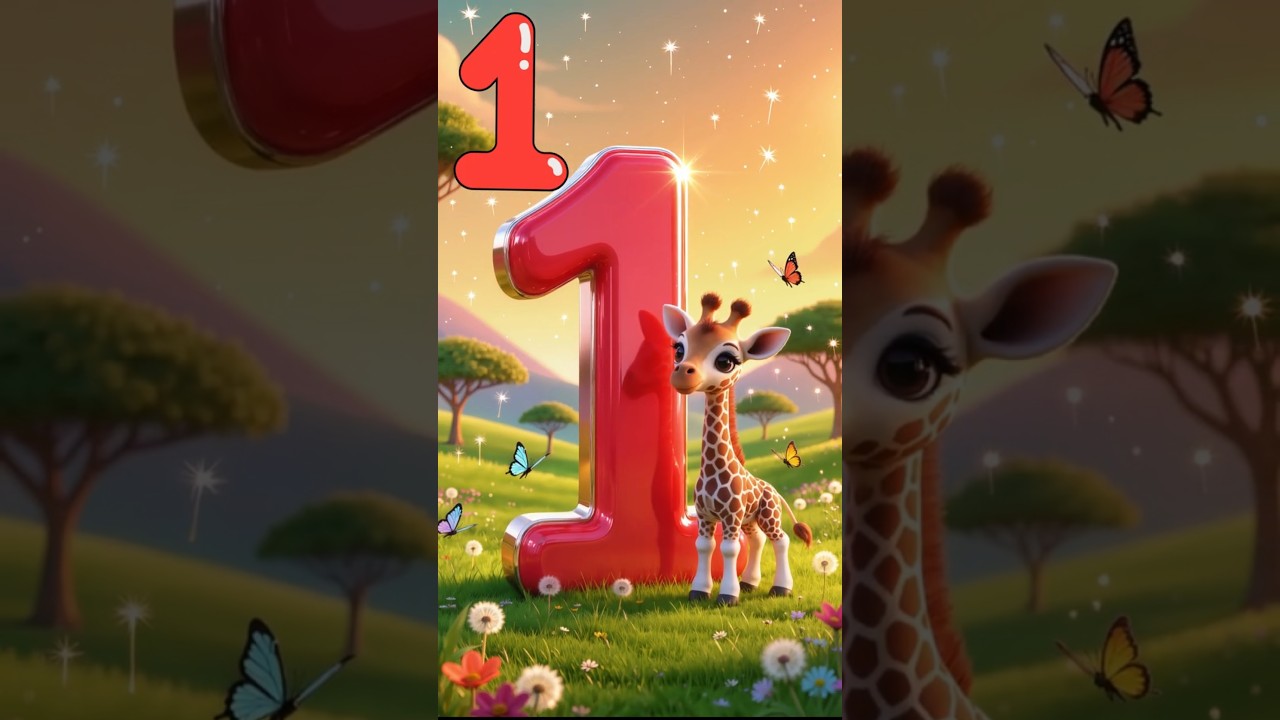 123 Numbers Learning Song from 1 to 20 & Back For Children | Playful Song With Cute Animals. Part 1