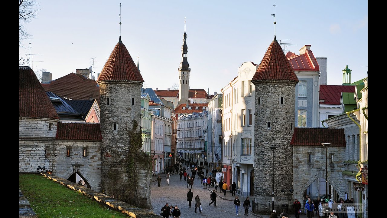 1 Часть Таллин Старый город Tallinn Прогулка по Старому городу