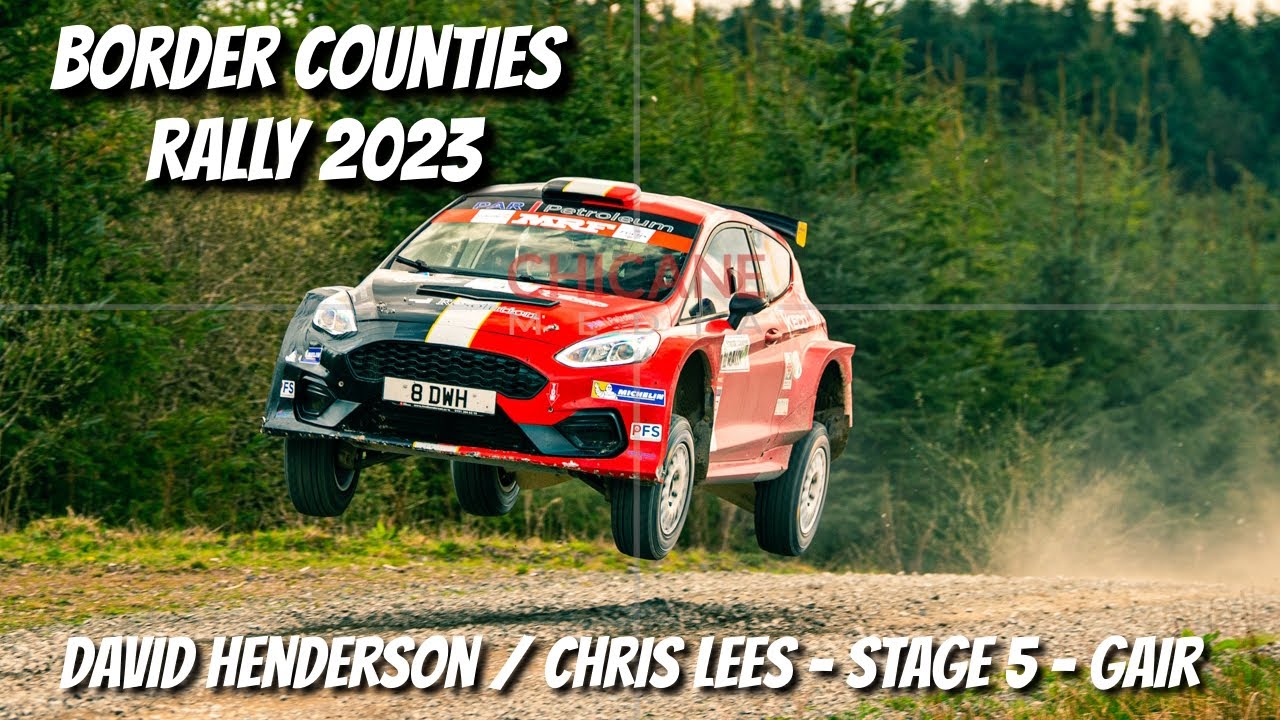 Border Counties Rally 2023 - Stage 5 - Gair - David Henderson / Chris Lees - Ford Fiesta Rally2