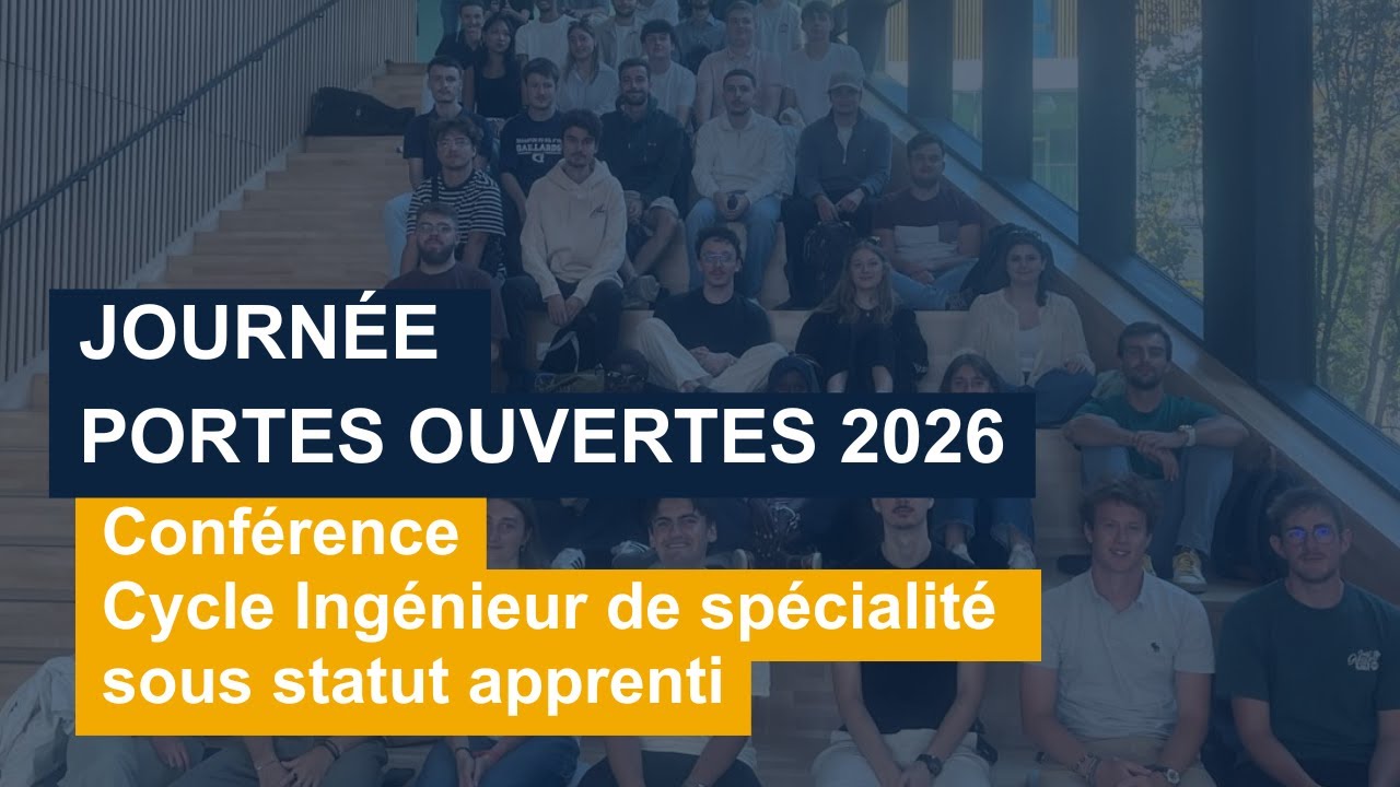 15h15 à 16h15 : Conférence Cycle Ingénieur de spécialité sous statut apprenti