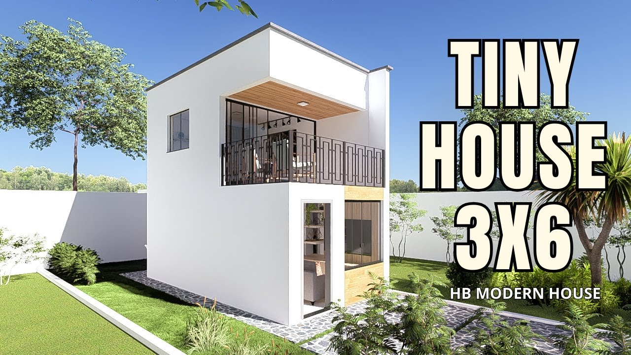 🏠 Two-storey Tiny House Design (3x6 Meters) | Small 1 Bedroom House | Loft House Design