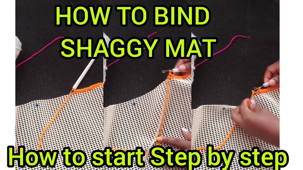HOW TO BIND SHAGGY MAT/BINDING SHAGGY CARPET