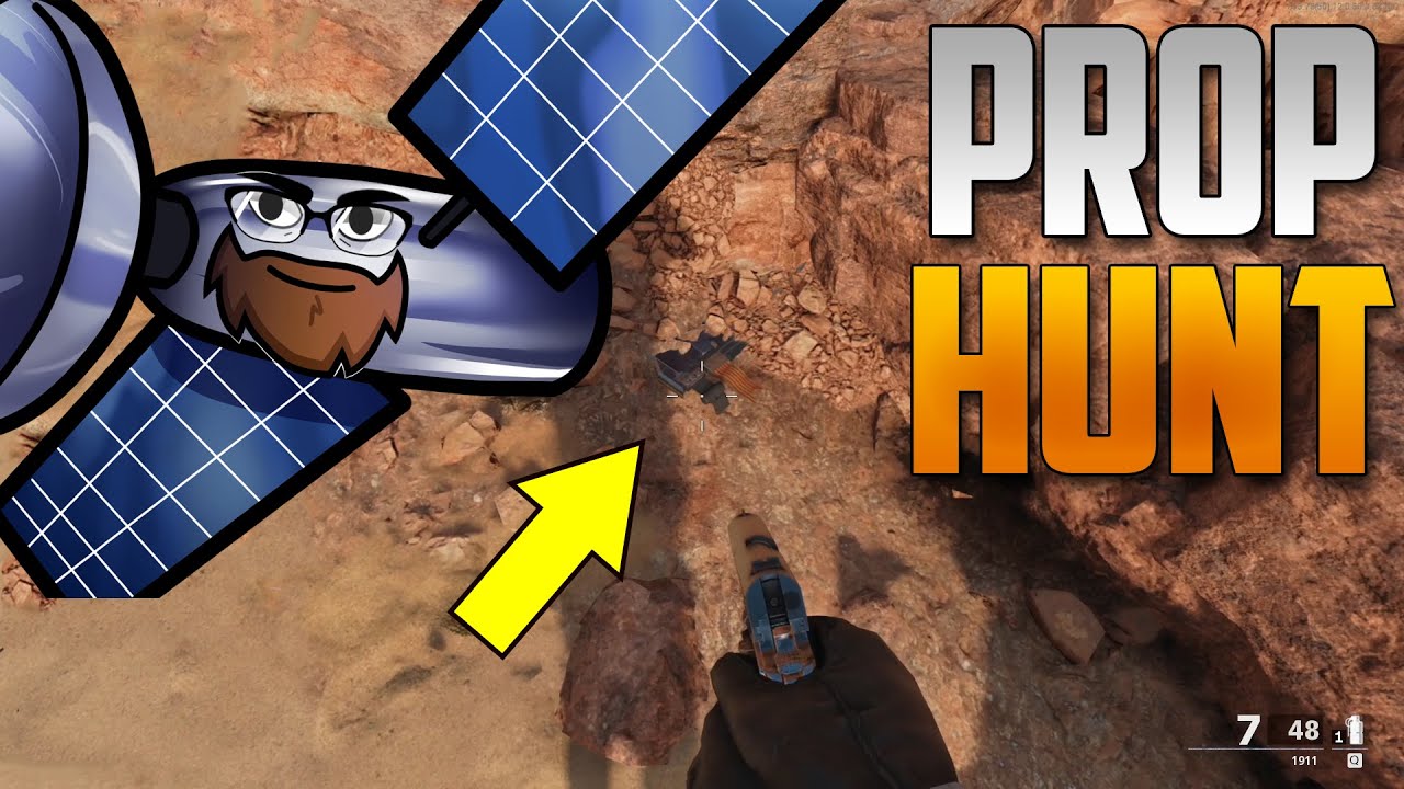 1 vs 13 Prop Hunt Hide & Seek in Cold War - Satellite Strats