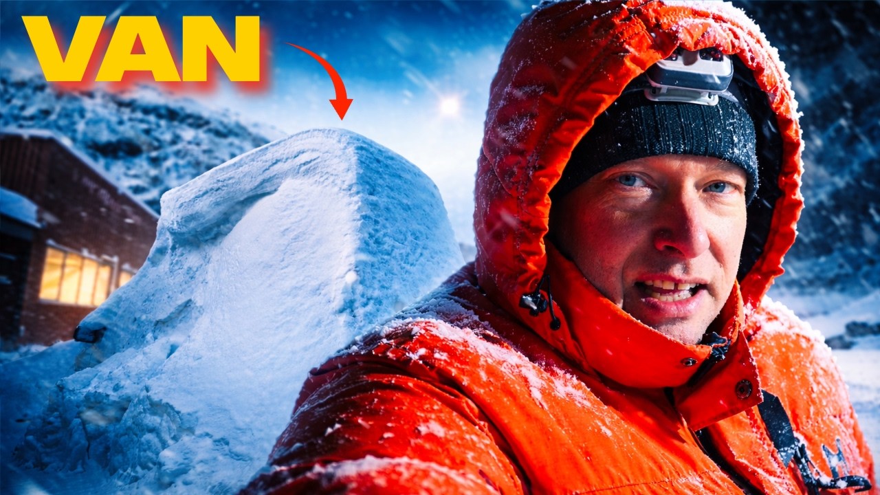 Arctic Winter Life: My FIRST STEALTH Camping in Snowed in Fishing Village! Surviving Alone in a Van