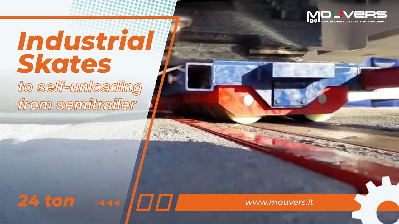 Industrial Skates to self-unloading from Semitrailer