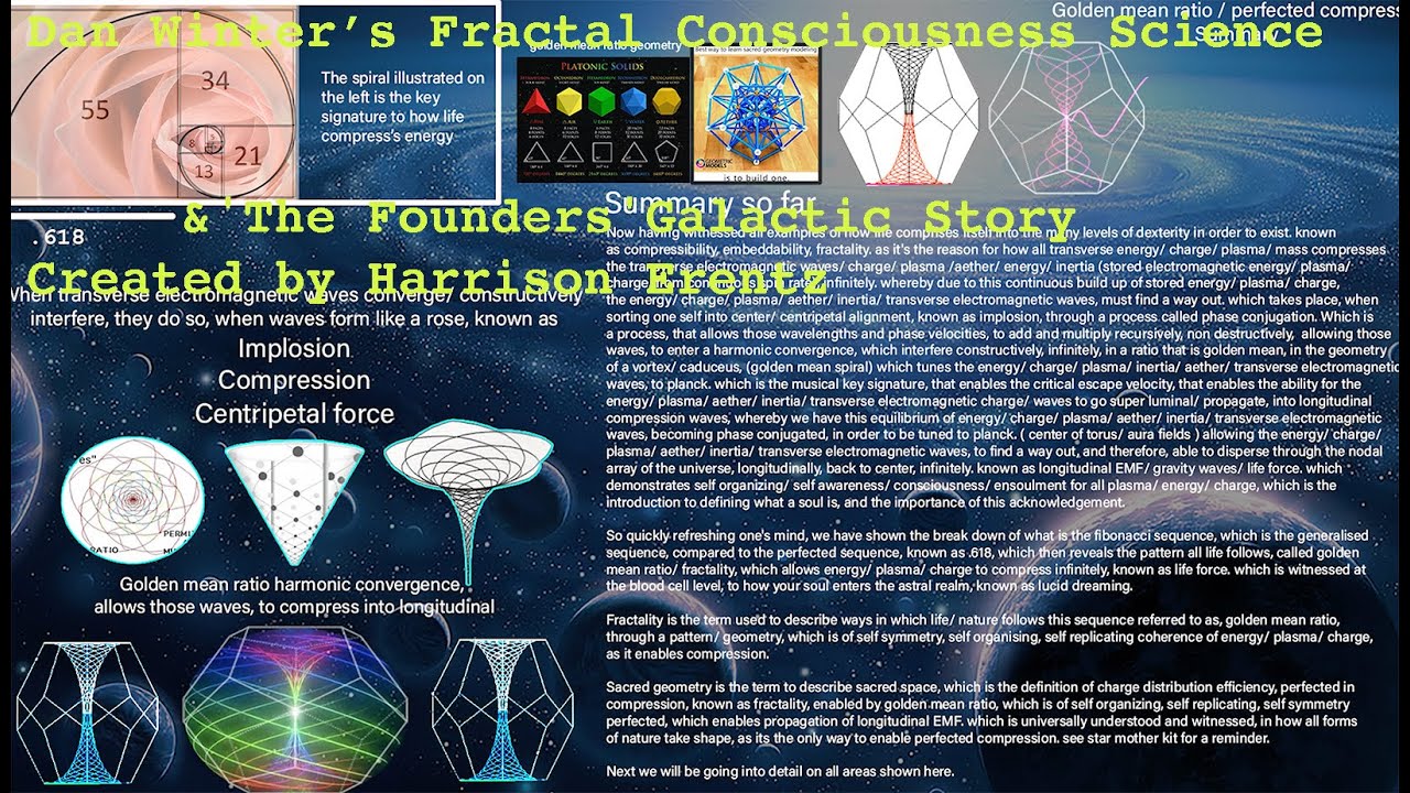 Dan Winter&rsquo;s FractalGUT.com Consciousness Science & Founders'Galactic Story w Harrison Erentz,Reload