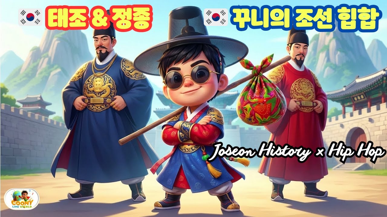 🇰🇷 꾸니의 조선 힙합 여행기 EP.1 | 태조 & 정종 🇰🇷 #coonylimeworld #꾸니의조선역사이야기 #k동요