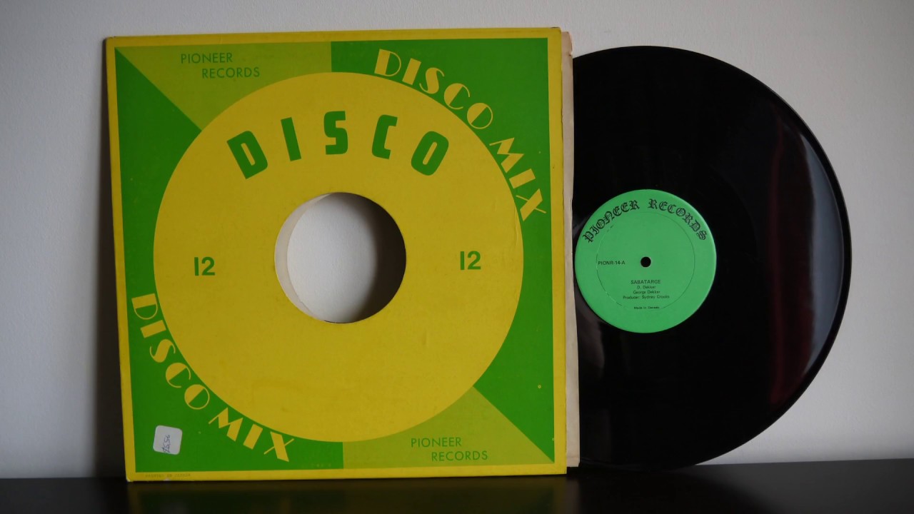 George Dekker, Jackie Robinson ‎– Sabatarge -  Pioneer Records  PIONR 14  Reggae, Lovers Rock