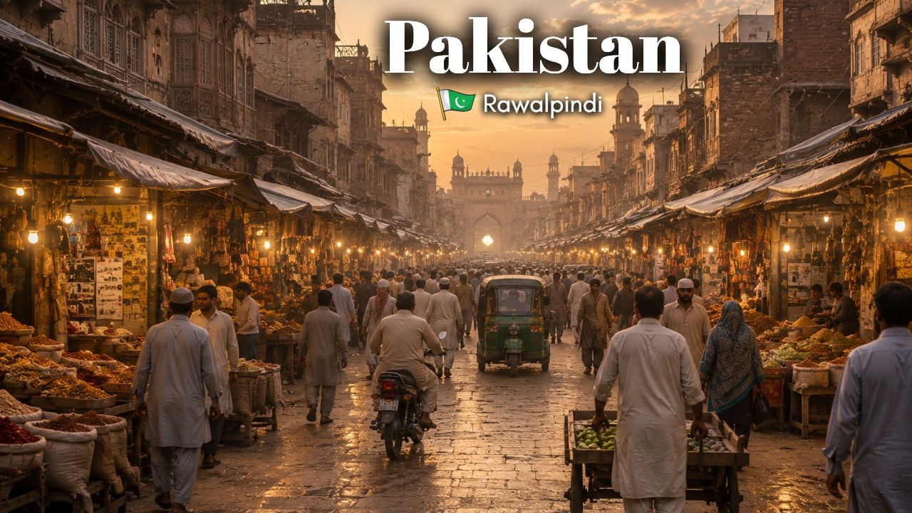 Rawalpindi, Pakistan Walking Tour | Explore Pakistan's Oldest & Busiest Market in 4k