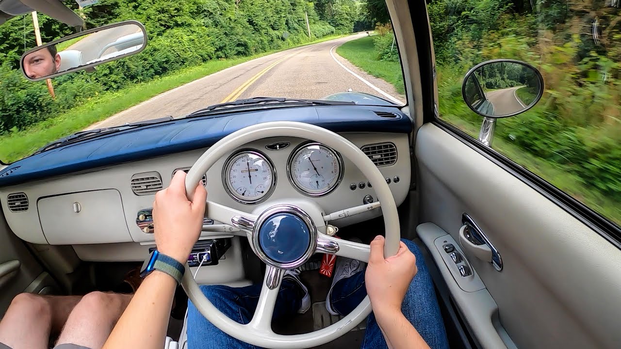 1991 Nissan Figaro - POV Test Drive (Binaural Audio)