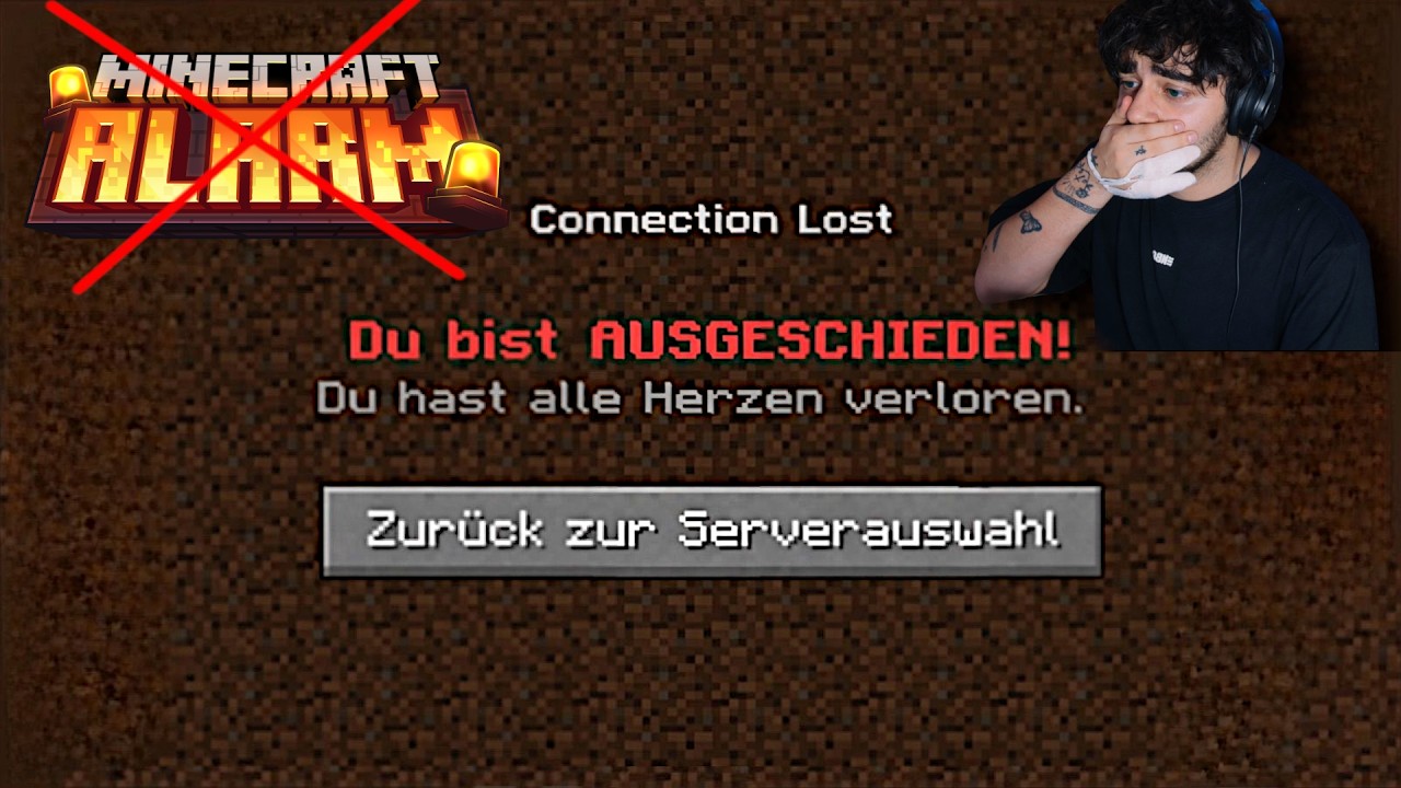 Mein dümmstes ENDE in Minecraft Alarm...💔
