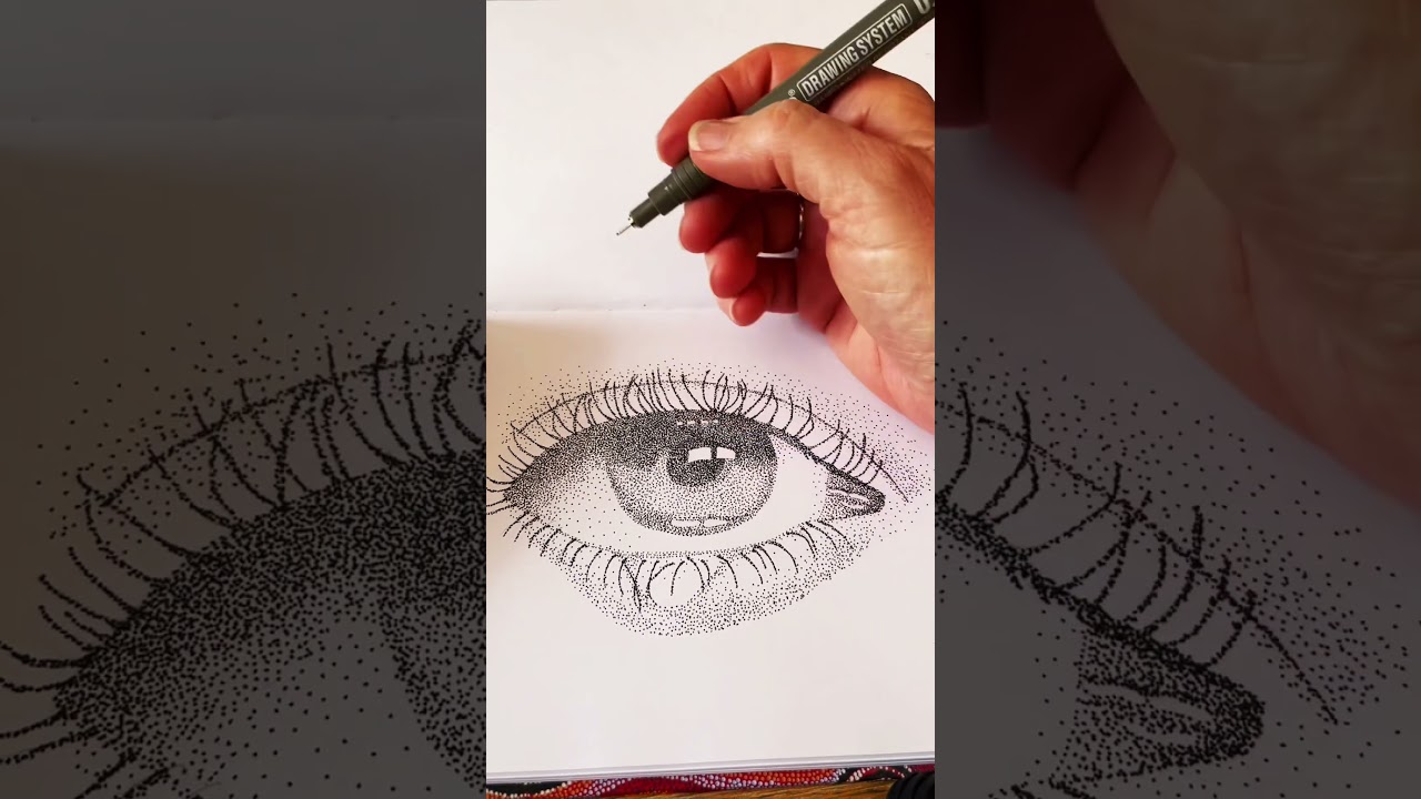 Eye catching! #art #drawing #funart #relaxingart #eyes #stippling