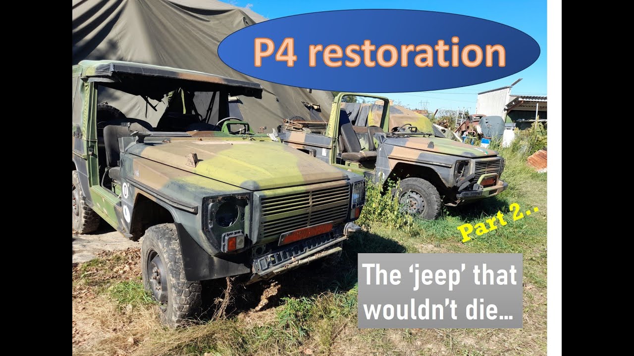 Light restoration of a Peugeot P4 'jeep' in the UK