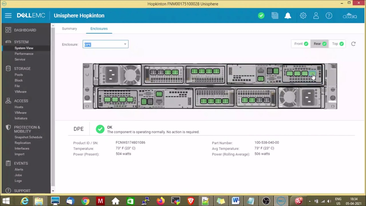 Storage Application Unisphere Overview | DELL EMC UNITY 480F Management | SAN Practical session