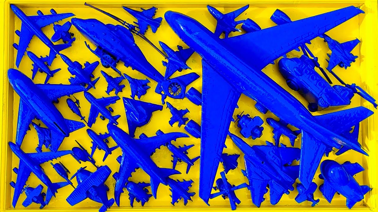 Pesawat Warna-Warni⁉️Pesawat Garuda, B1-Bomber, Helicopter Apache,RC Plane Shukoi SU27, F6F Hellc4t