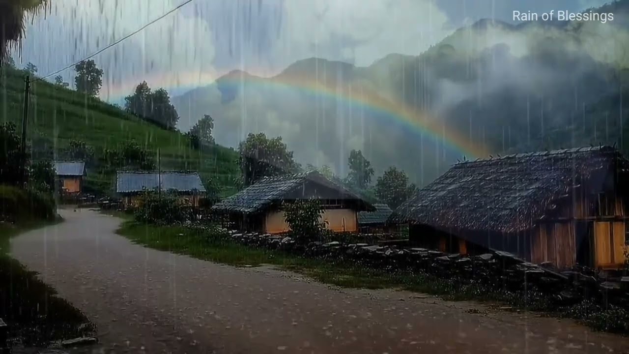 Continuous Night Rain for Sleeping All Night 🌙
