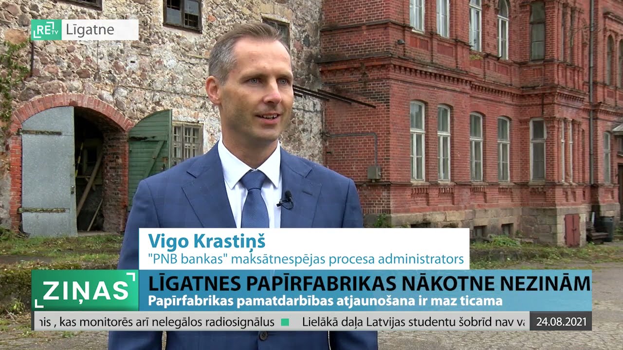 ReTV: Maz ticams, vai Līgatnes papīrfabrikā atsāks ražot papīru