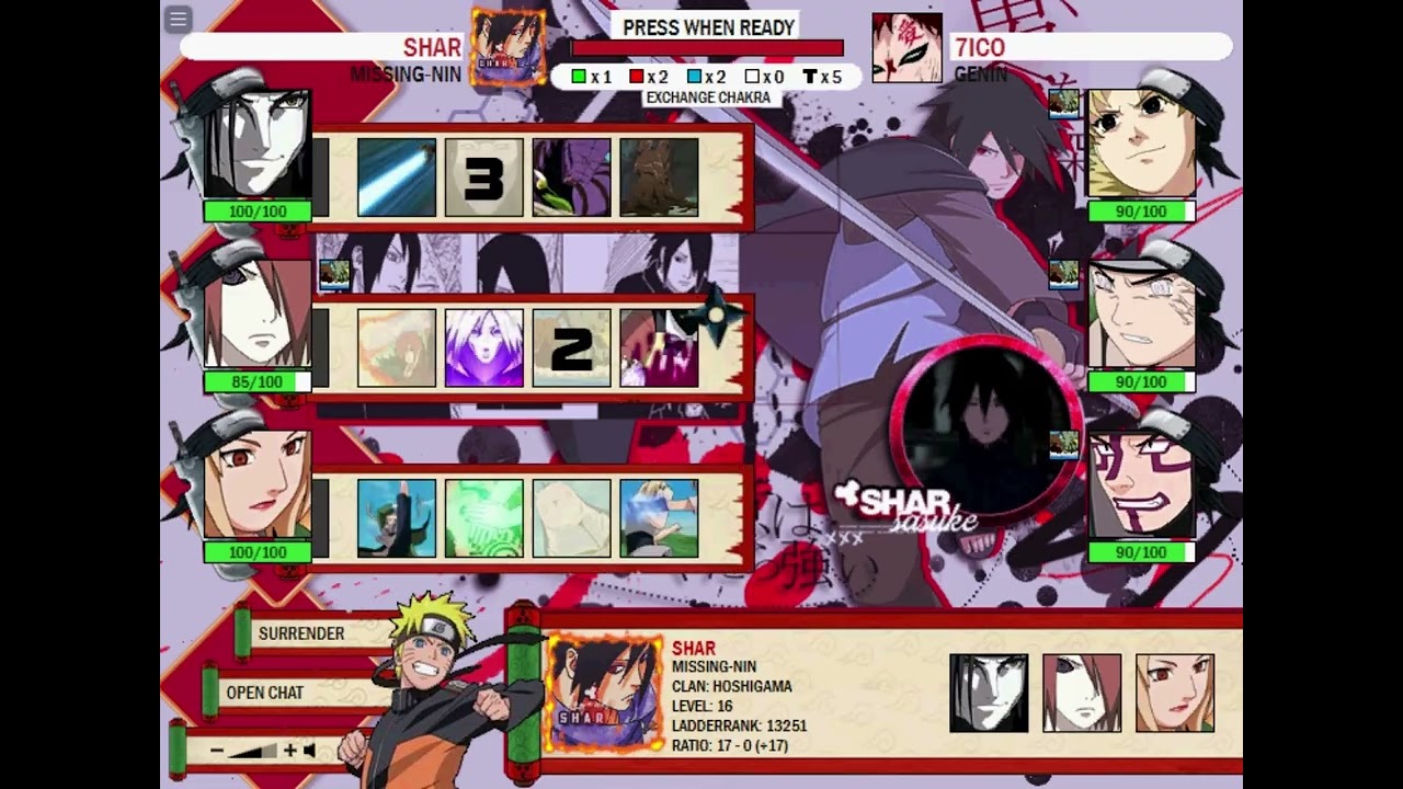 NARUTO-ARENA CLASSIC 2026 : +20 STREAK TEAM