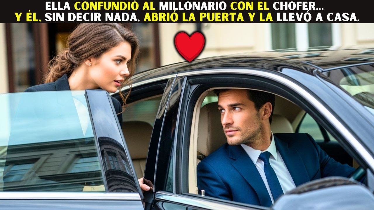 Ella confundió al Millonario con el chofer… y él, sin decir nada, abrió la puerta y la llevó a casa.
