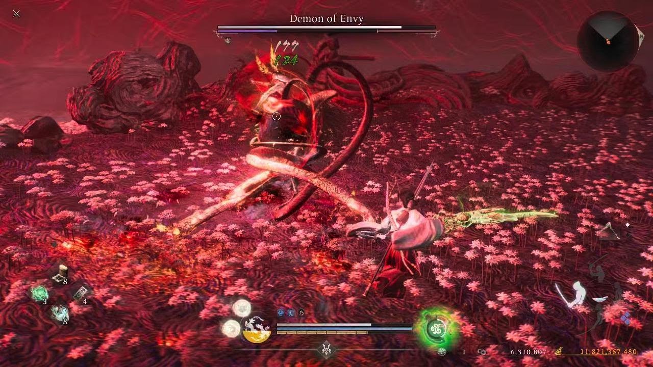 Nioh 3 - Shadows of the Three Oni (Shogun, LV Synced, +15 Gears) - Kusarigama